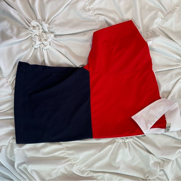 Zara White and Red Crop Tee - Picture 3 of 5